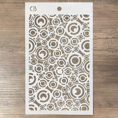 Pochoir de texture 5"x8" Rondelles