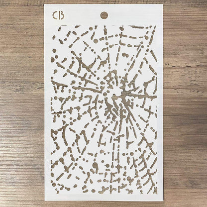 Pochoir de texture 5"x8" Toile d'araignée