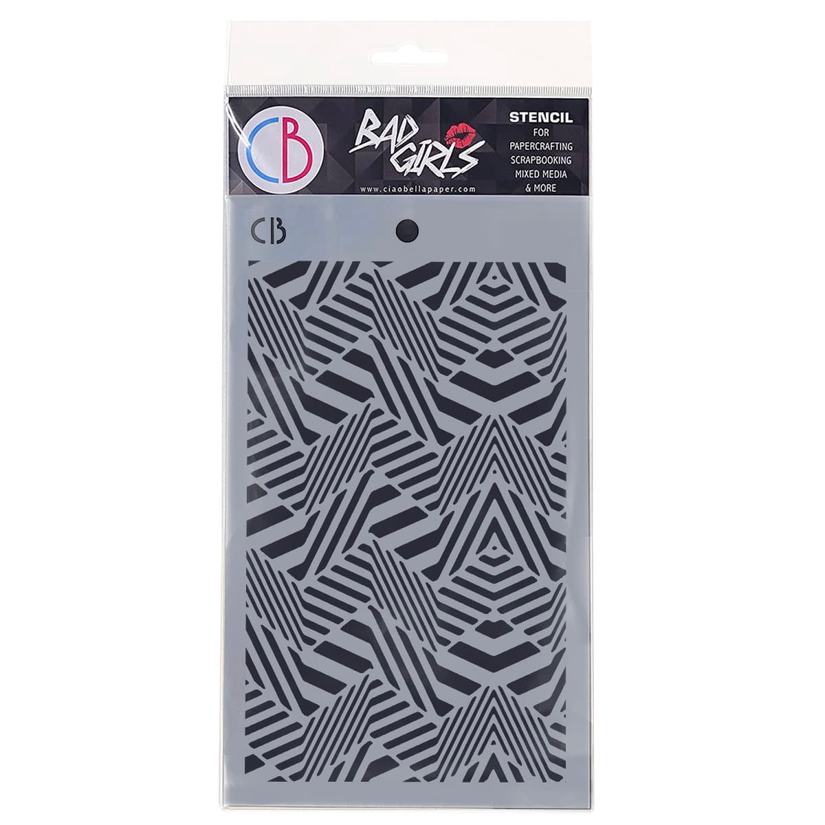 Ciao Bella Pochoir de texture 12,7x20,3cm Angles