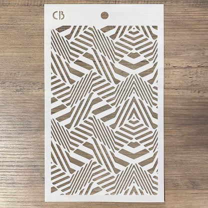 Ciao Bella Pochoir de texture 12,7x20,3cm Angles