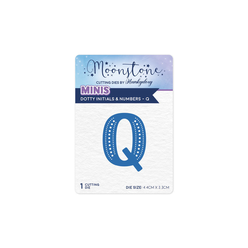 Dies Pierres de lune – Initiales et chiffres fantaisie – Q