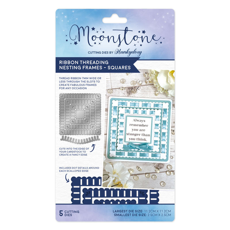 Matrices de découpe Moonstone Dies - Cadres gigognes à enfiler - Carrés
