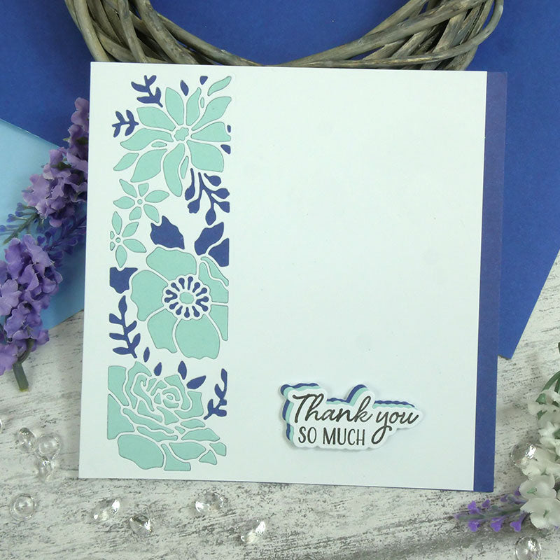 Moonstone Dies – Panneaux découpés Pretty Posies