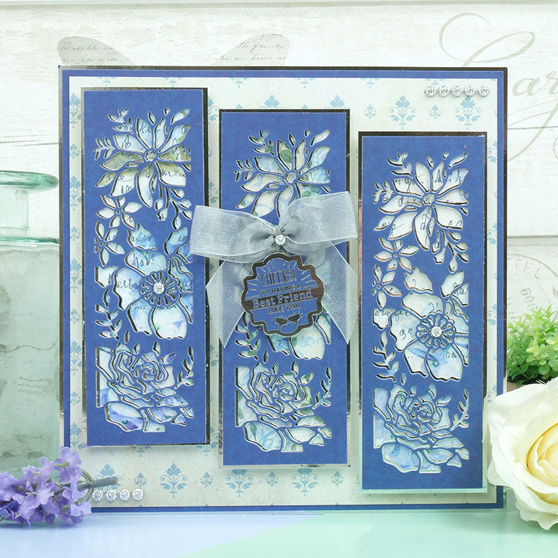 Moonstone Dies – Panneaux découpés Pretty Posies