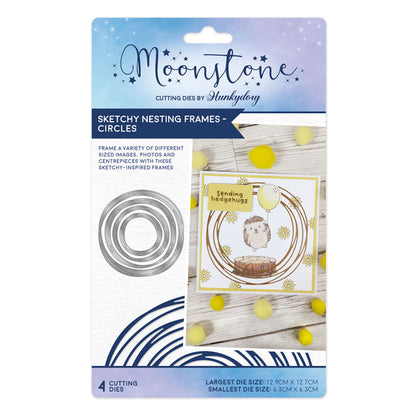 Moonstone Dies - Sketchy Nesting Frames - Circles