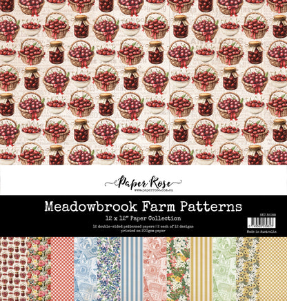 Collection de Papiers Meadowbrook Farm Patterns 30x30 cm 35088
