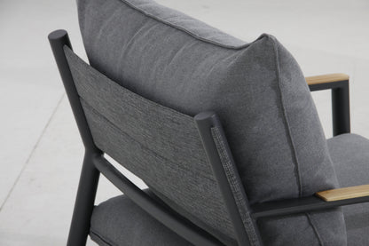 Monti Nordic Aluminum Sectional Set – Grey Cushions