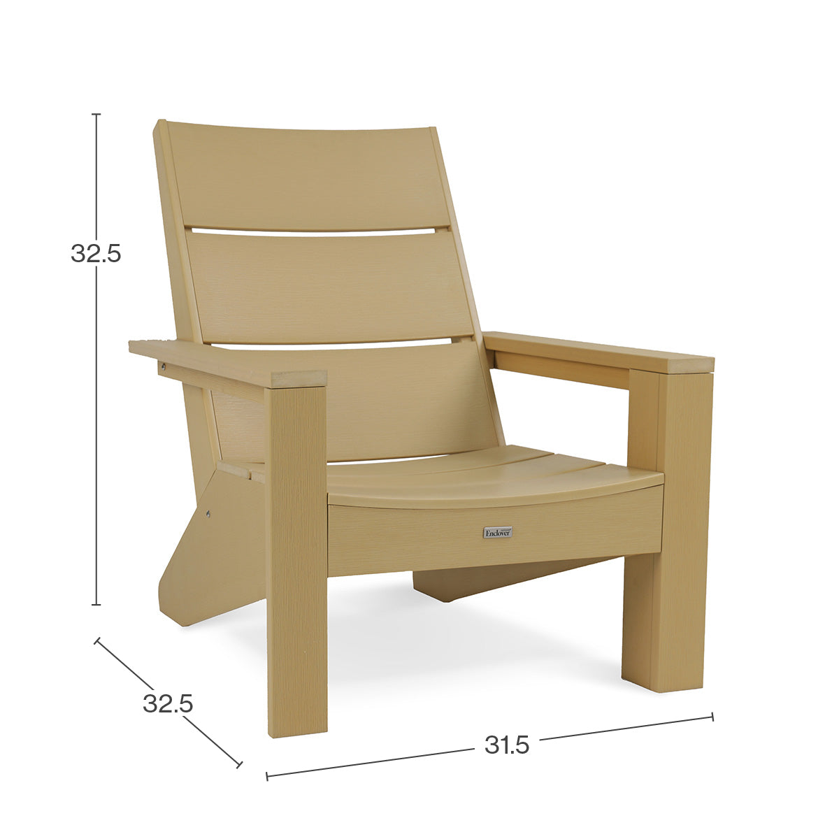 Modern 3-Panel Polymer Muskoka Chair