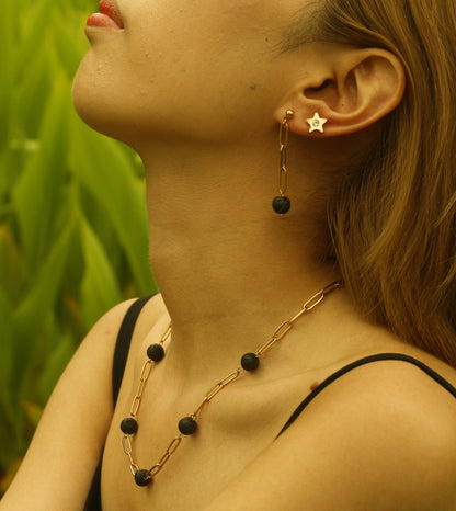 MYAH Volcanic Lava Stone Necklace