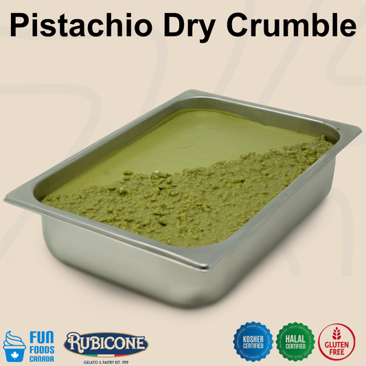 Pistachio Dry Crumble - 3 KG Bucket - Rubicone Canada - Ships Free Within Canada on Orders Above CAD $199
