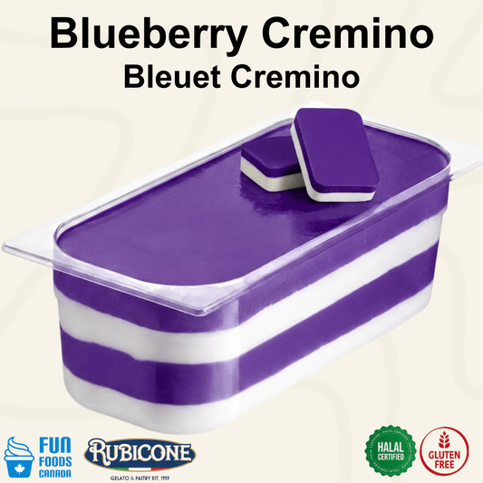 Blueberry Spreadable Filling Cream - Cremino Blueberry - 5 KG Bucket - Rubicone Canada - Ships Free Within Canada on Orders Above CAD $199