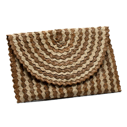 Pochette en feuilles de pandanus – Mélange naturel