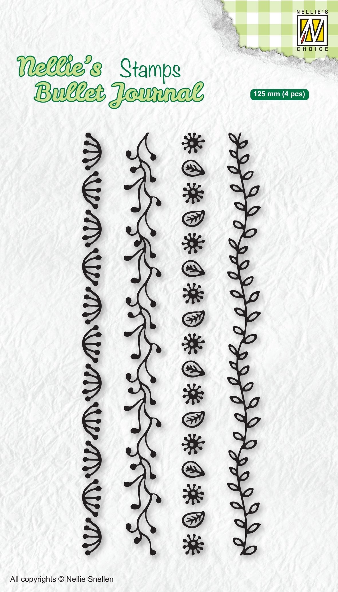 Nellie's Choice Nellie's Bullet Journal Tampons transparents Bordures-2