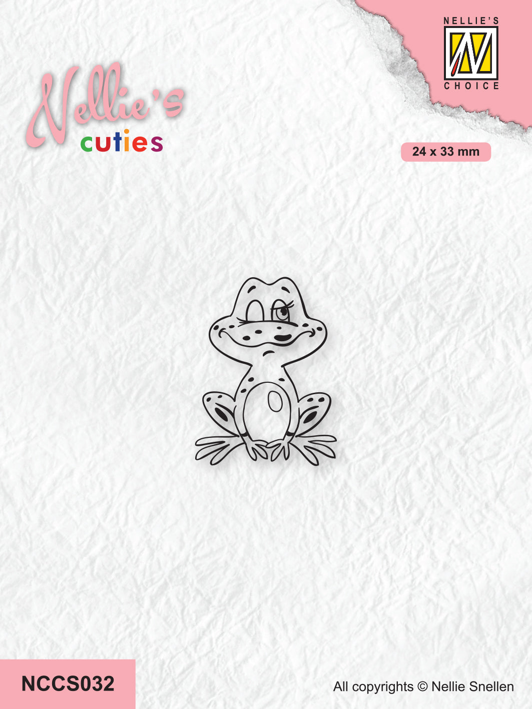 Nellie's Choice Tampon transparent Nellie's Cuties - Série Grenouille - Grenouille-2