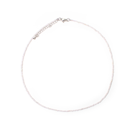 Kunzite Bead Necklace - 2-3mm
