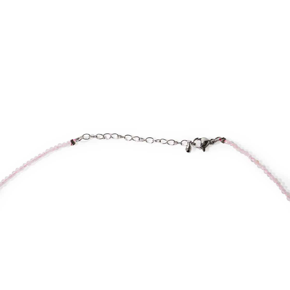 Rose Quartz Bead Necklace - 2-3mm