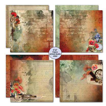 Lot de papiers 6x6 Never Forgotten de 3Quarter Designs