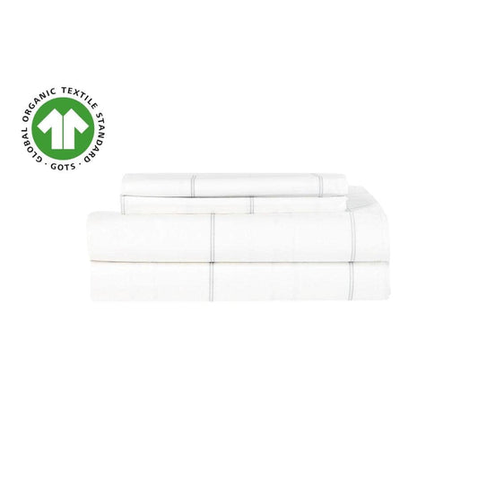 Parure de draps en percale de coton biologique essentielle