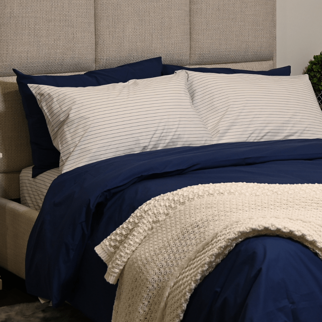 Lot de taies d'oreiller essentielles en percale de coton biologique