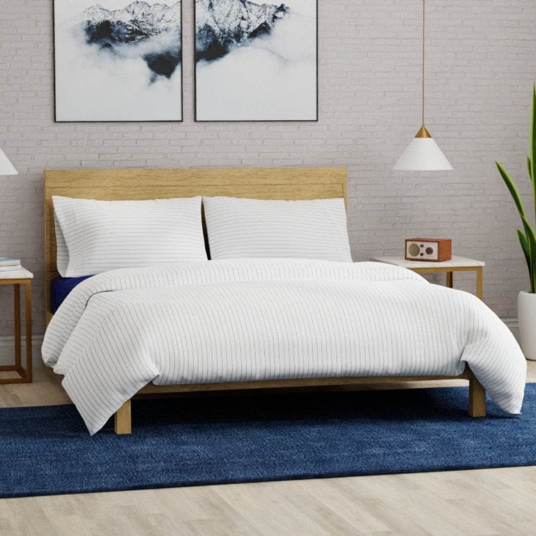 Housse de couette en percale de coton bio Essential