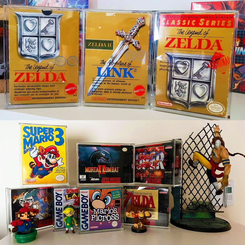 Acrylic Video Game Box Protector for Nintendo NES Game Box - Pack of 2