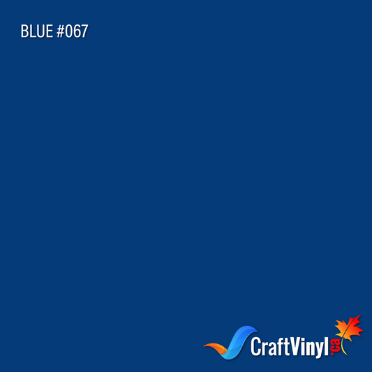Oracal 651 Glossy Blue Vinyl #067 sheets and rolls