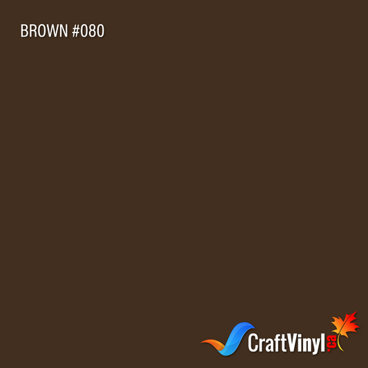 Oracal 651 Glossy Brown Vinyl #080 sheets and rolls