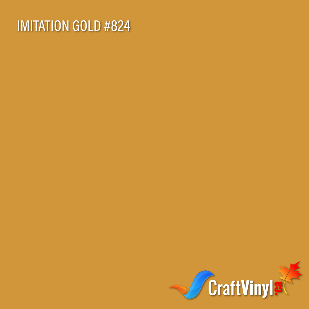 Oracal 651 Glossy Imitation Gold Vinyl #824 12'' x 5ft