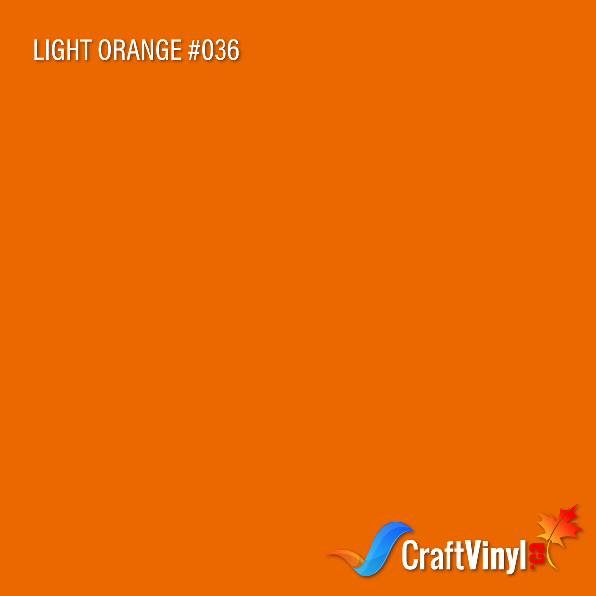 Oracal 651 Glossy Light Orange Vinyl #036 12'' x 5ft