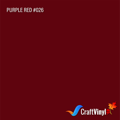 Oracal 651 Glossy Purple Red #026 sheets and rolls