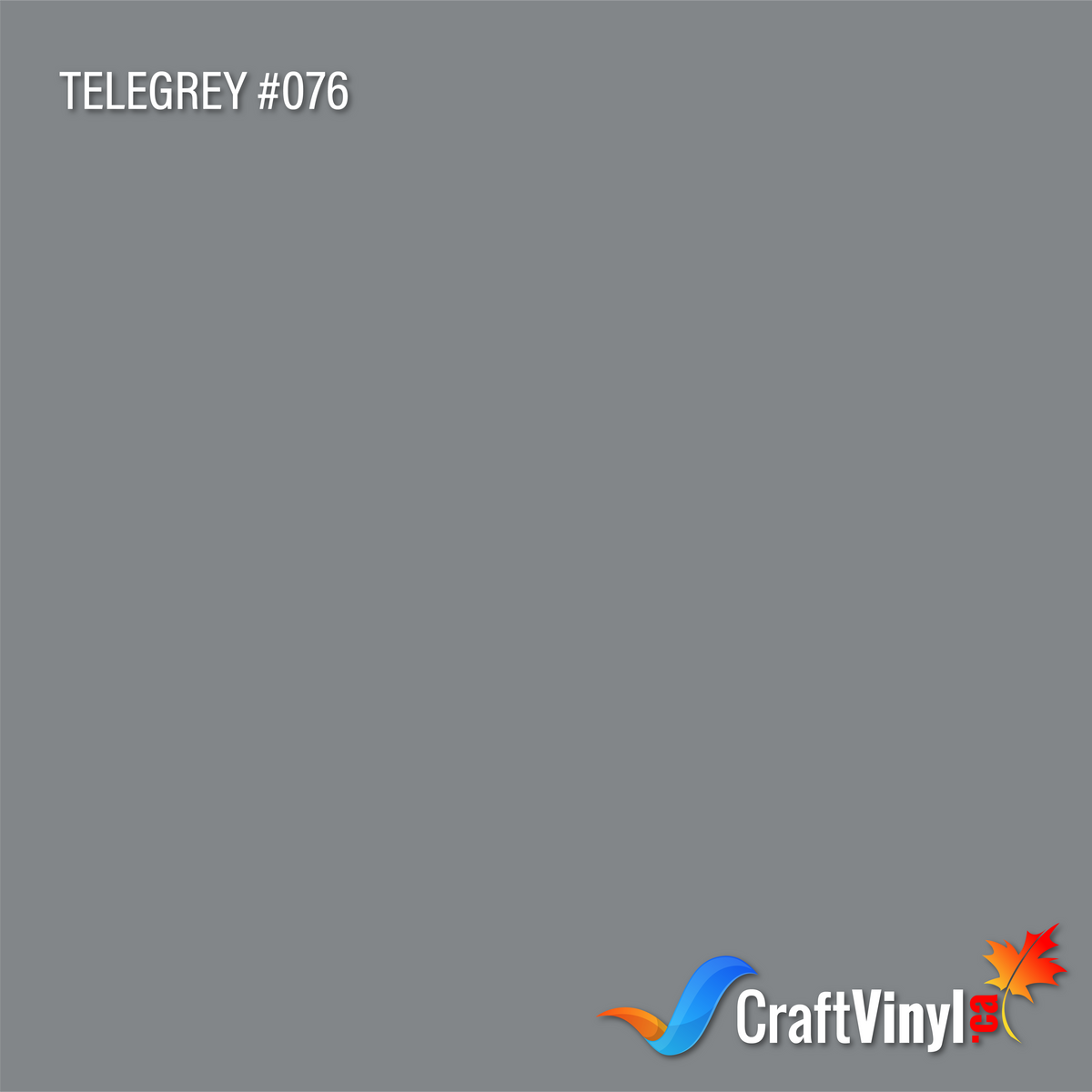Oracal 651 Glossy Telegrey Vinyl #076 sheets and rolls