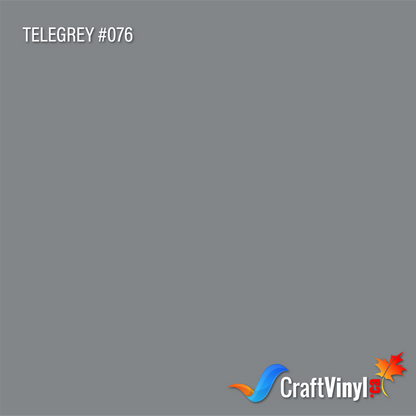 Oracal 651 Glossy Telegrey Vinyl #076 sheets and rolls