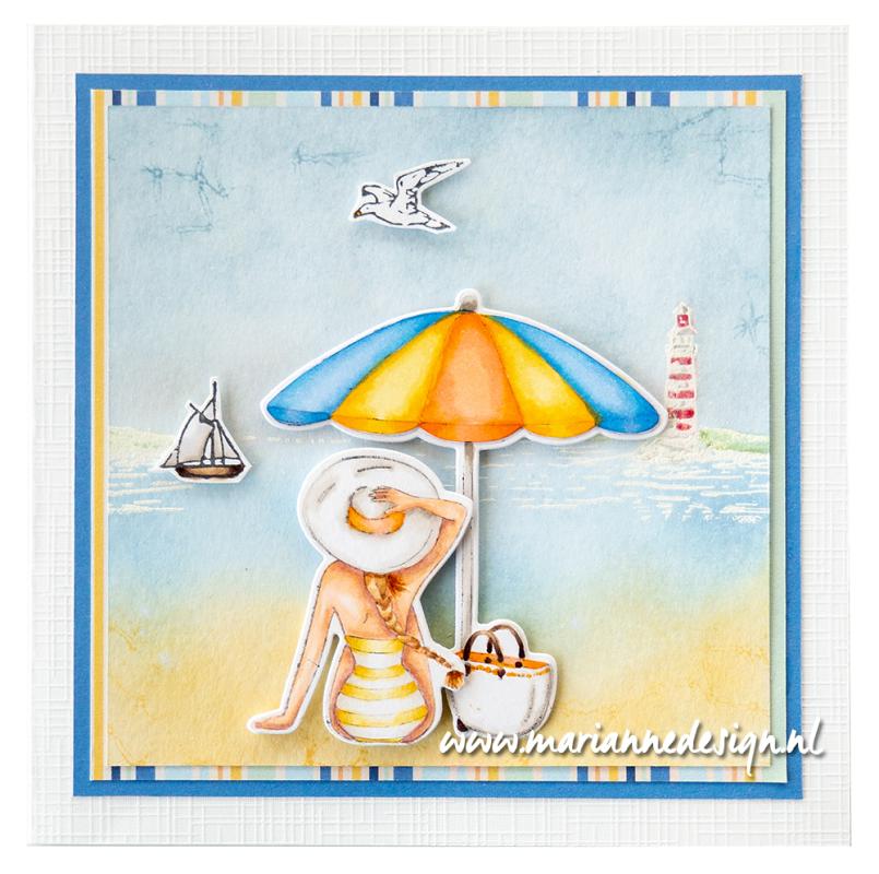 Marianne Design Tampon & Matrice de découpe - Parasol de plage