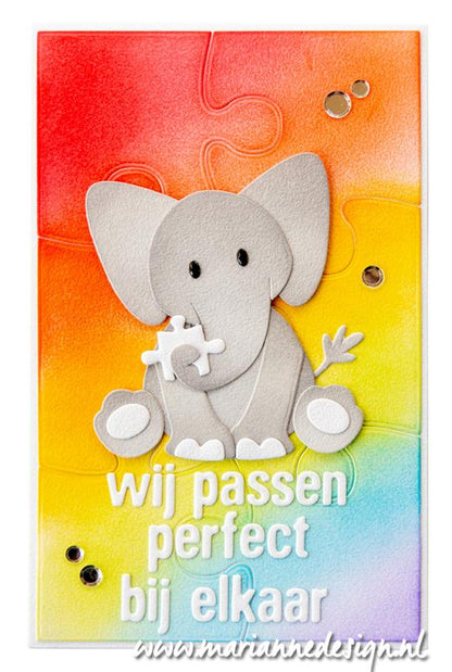 Marianne Design Craftables Matrice de découpe - Puzzle texture d'art