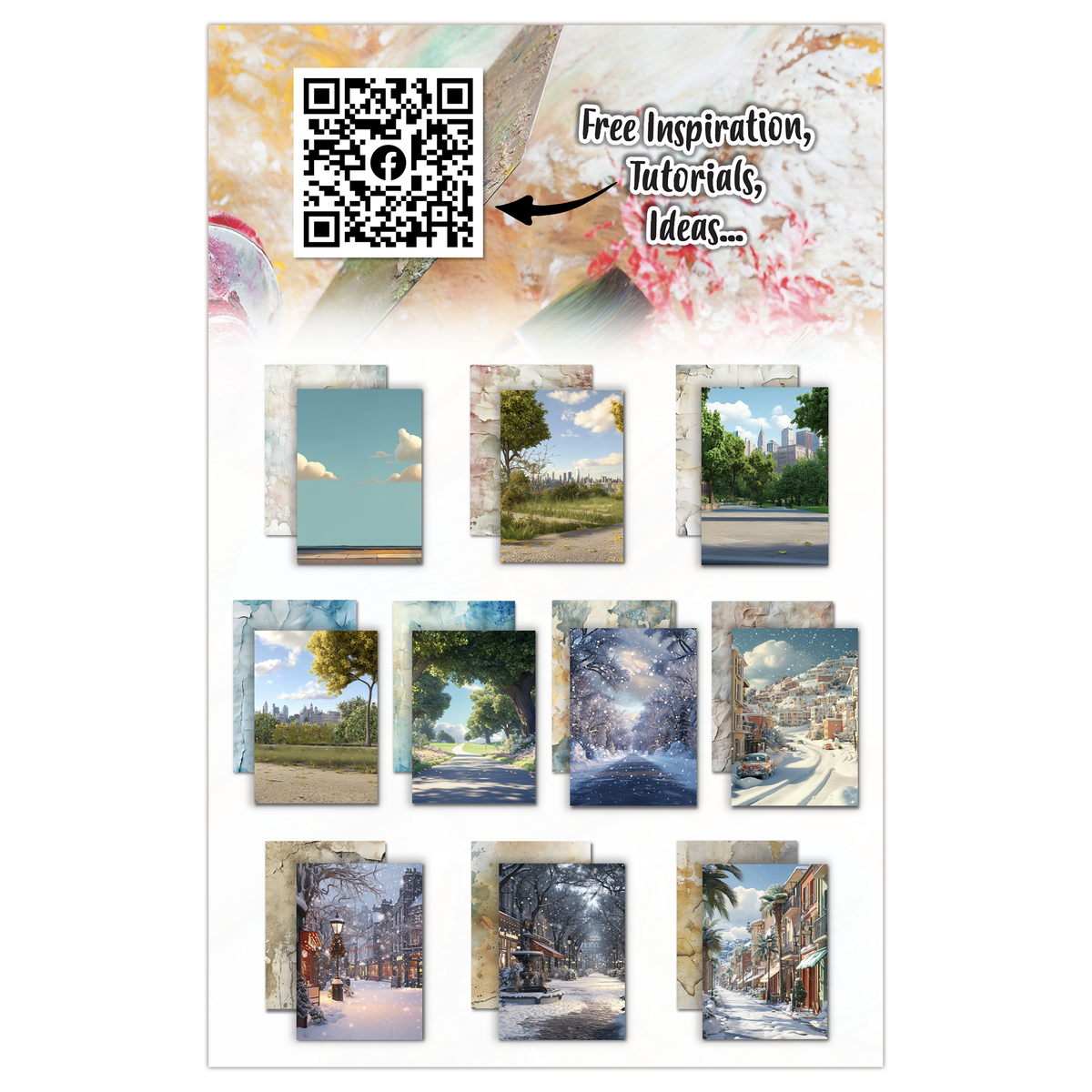 AALL and Create - Papier décoratif A5 - Seasoned Trails
