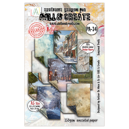AALL and Create - Papier décoratif A5 - Seasoned Trails