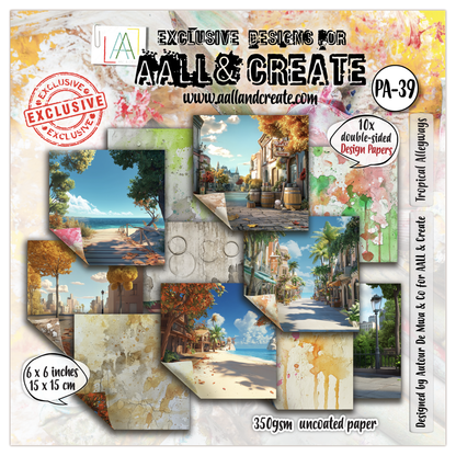AALL and Create - Bloc de papier 6x6 - Allées tropicales