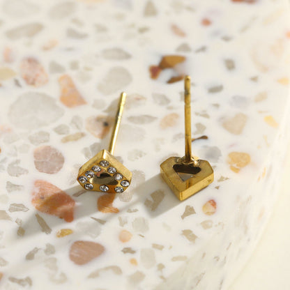 ULLA Geometric Zirconia Stud Earrings