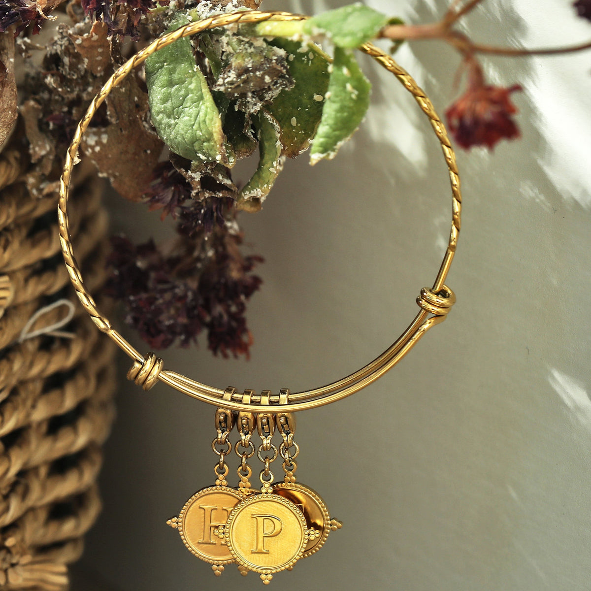 Gold Ornate Alphabet Letter Charms (A–Z) for Necklaces & Bracelets