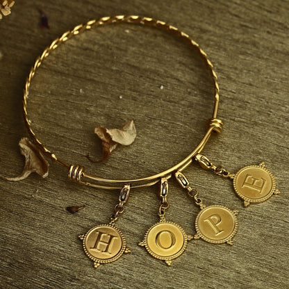 Gold Ornate Alphabet Letter Charms (A–Z) for Necklaces & Bracelets