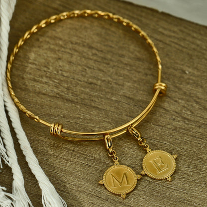 Gold Ornate Alphabet Letter Charms (A–Z) for Necklaces & Bracelets