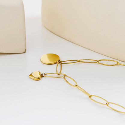 Collier contemporain avec pendentif script EMMA Rétro LOVE