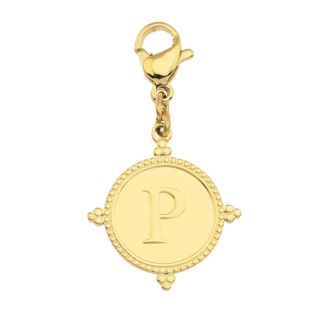 Gold Ornate Alphabet Letter Charms (A–Z) for Necklaces & Bracelets