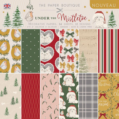 The Paper Boutique Sous le gui Bloc de papiers 6x6