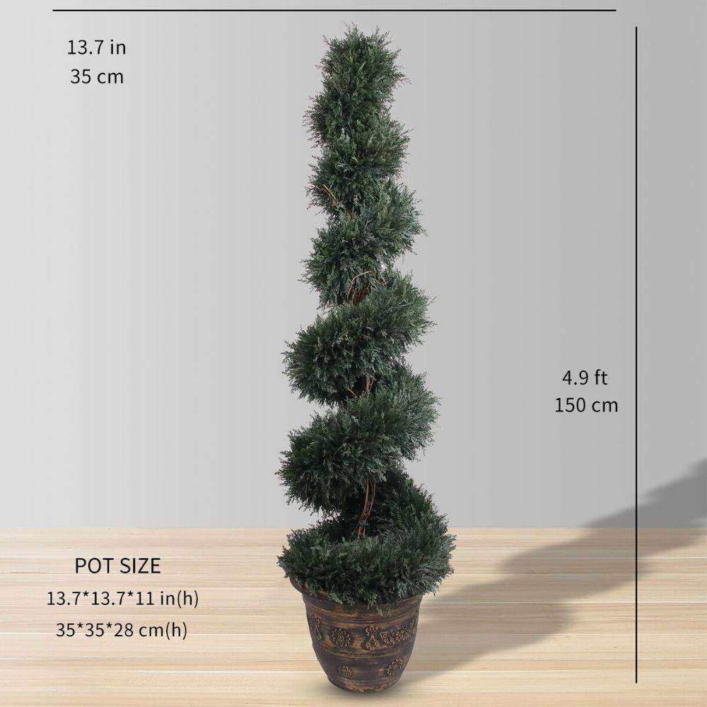 Plante d'Artifice Perth en Buis Spirale en Pot (Plusieurs Tailles)
