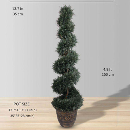 Plante d'Artifice Perth en Buis Spirale en Pot (Plusieurs Tailles)