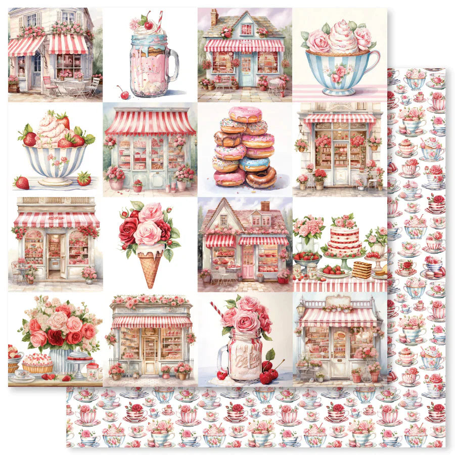 Collection de papiers "Baisers Sucrés" 30x30 cm 31440