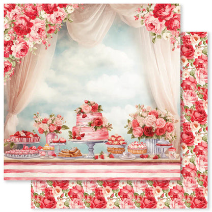 Collection de papiers "Baisers Sucrés" 30x30 cm 31440