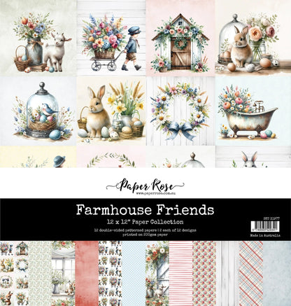 Collection de papiers "Amis de la ferme" 30x30 cm 31977