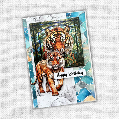 Collection de papiers Le règne animal 6x6 32100